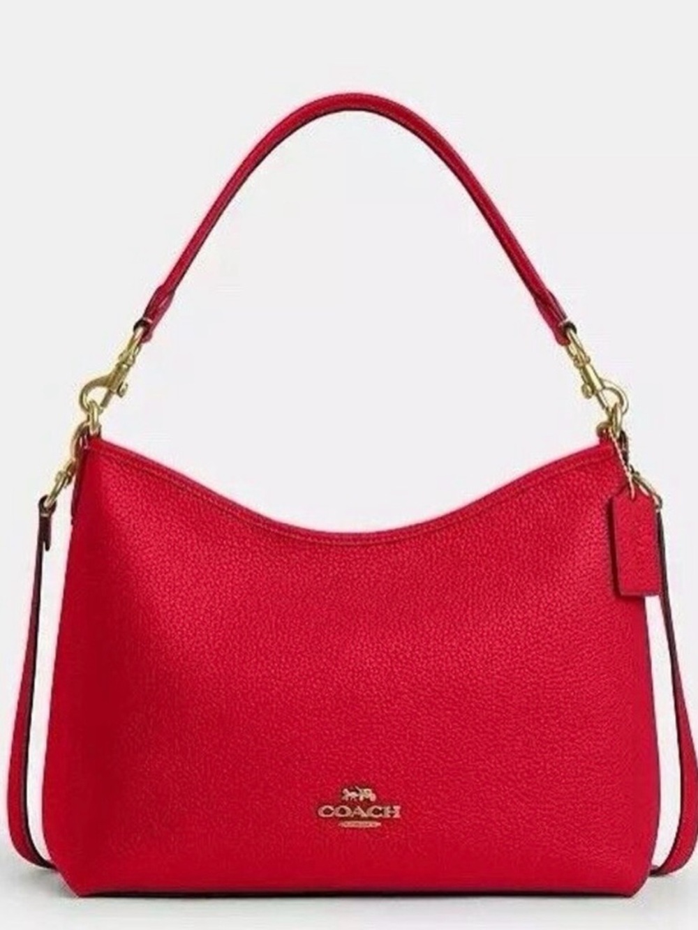 ❤️New Coach Laurel Shoulder Bag in Bold Red